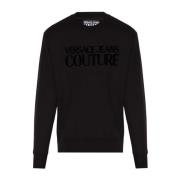 Sweatshirt met logo Versace Jeans Couture , Black , Heren