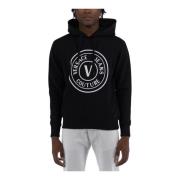 V Emblem Sweatshirt Versace Jeans Couture , Black , Heren