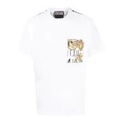 Logo Couture All Over Korte Mouw T-shirt - L Versace Jeans Couture , M...
