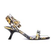 Logo Couture Hoge hak sandalen Versace Jeans Couture , Multicolor , Da...