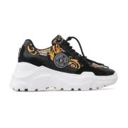 Barocco Print Leren Dames Sneakers - Maat 38 Versace Jeans Couture , B...