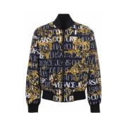 Omkeerbare Logo Couture Bomberjack - Zwart Versace Jeans Couture , Bla...