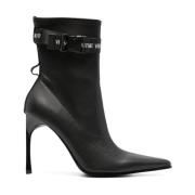 Zwarte Laarzen - Stijlvol Model Versace Jeans Couture , Black , Dames