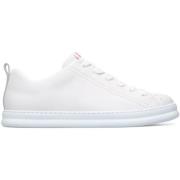 Witte Leren Sportieve Sneakers Camper , White , Heren