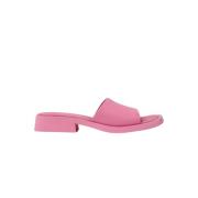 Moderne Minimalistische Roze Leren Muiltjes Camper , Pink , Dames