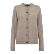 Eloise 1 Cardigan in Walnoot Levete Room , Beige , Dames