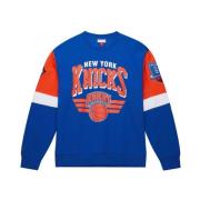 NBA All Over 3.0 Knicks Sweatshirt Mitchell & Ness , Blue , Heren