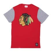 NHL Color Blocked Tee Chibla Mitchell & Ness , Red , Heren