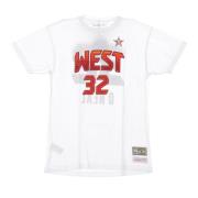 NBA Shaquille O'Neal All Star West 2009 Tee Mitchell & Ness , White , ...