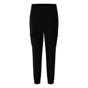 Tapered Trousers Kaffe , Black , Dames