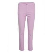 Slim-fit Trousers Kaffe , Pink , Dames