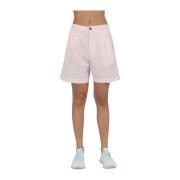 Stijlvolle Bermuda Shorts White Sand , Pink , Dames