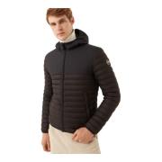 Heren donsjas met vaste capuchon Colmar , Black , Heren