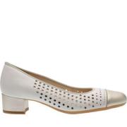 Beige Leren Pumps voor Zakelijke Kleding ara , Beige , Dames