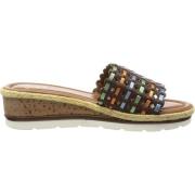 Trendy dames sandaal van bruin leer ara , Brown , Dames