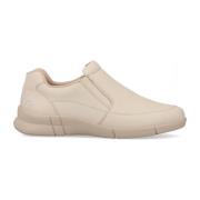 Beige Leren Sneakers Rieker , Beige , Dames