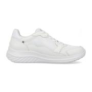 Comfortabele witte textielsneakers Rieker , White , Heren