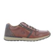 Stijlvolle Cognac Sneakers voor Heren Rieker , Brown , Heren