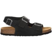 Flat Sandals Salamander , Black , Heren