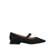 Leren Ballerina Ballerina met Puntige Neus Alma EN Pena , Black , Dame...