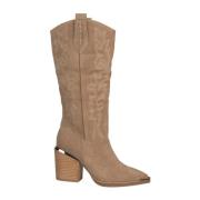 Leren cowboy laarzen met borduursel Alma EN Pena , Brown , Dames