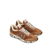 Lucy Lace-Up Sneakers met iconische inscripties Premiata , Brown , Dam...