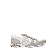 Heren Eric Sneakers van Gemengd Suède of Kalfsleer Premiata , White , ...