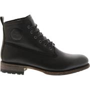 Gm10 Black - Lace Up Boots - Fur Blackstone , Black , Heren