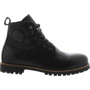 Sg31 Black - Lace Up Boot - Fur Blackstone , Black , Heren