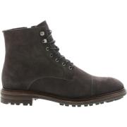 Ug20 Obsidian Gray - High Top Suede Boots Blackstone , Gray , Heren