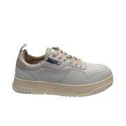 Heren Wit Leren Sneakers Harper Model Blauer , White , Heren