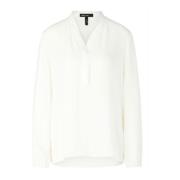 Wijde Blouse met Vrouwelijke Details Marc Cain , White , Dames