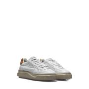 Wit Cognac Sneakers Voile Blanche , White , Dames