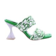 Elegante Hakken Muiltjes Ras , Green , Dames