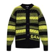 Wollen Cardigan Ganni , Green , Dames