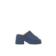 High Heel Sandals Ganni , Blue , Dames