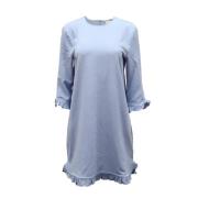 Polyester dresses Ganni , Blue , Dames