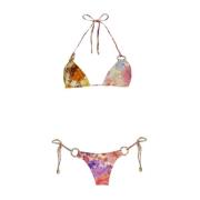 Multicolor Bikini met Spliced Print Zimmermann , Multicolor , Dames