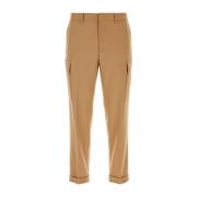 Stretch wollen cargobroek Etro , Brown , Heren