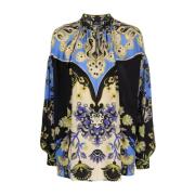 Blouse overhemd Etro , Blue , Dames