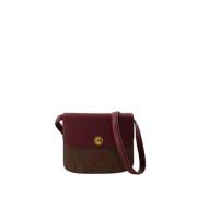 Bordeauxrode Leren Crossbody Tas Etro , Red , Dames