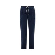 Moderne Navy Slim-Fit Broek Ss23 Brunello Cucinelli , Blue , Heren