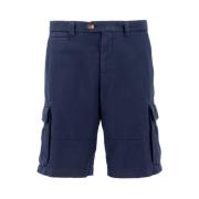 Colorato Ss23 Bermuda Shorts Brunello Cucinelli , Blue , Heren