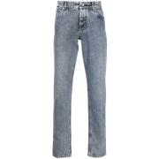 Slim-fit Jeans Upgrade Klassieke Knoop Rits Brunello Cucinelli , Blue ...