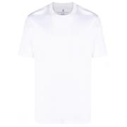 Klassiek Wit Crew Neck T-Shirt Brunello Cucinelli , White , Heren