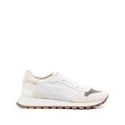 Witte Modieuze Sneakers voor Vrouwen Brunello Cucinelli , White , Dame...