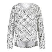 Viscoseblouse met abstract patroon Riani , White , Dames