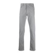 Slim-Fit Gemengd Katoenen Jeans Ermenegildo Zegna , Gray , Heren