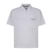 Sartorial Tape Button Polo voor Heren Palm Angels , White , Heren