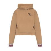 Bruine Wollen Hoodie Palm Angels , Brown , Dames